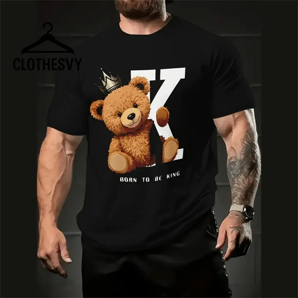 Clothesvy Men Cartoon 3D T Shirt and Oversized Streetwear Black / S Clothing